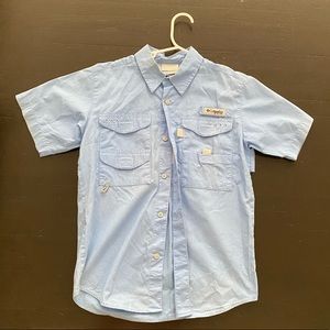 Blue Columbia fishing shirt